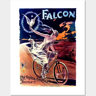 Falcon, Franco-American Bicycle Company Paris 1896 Advertisement Posters and Art